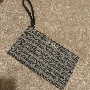 juicy couture black and grey wristlet